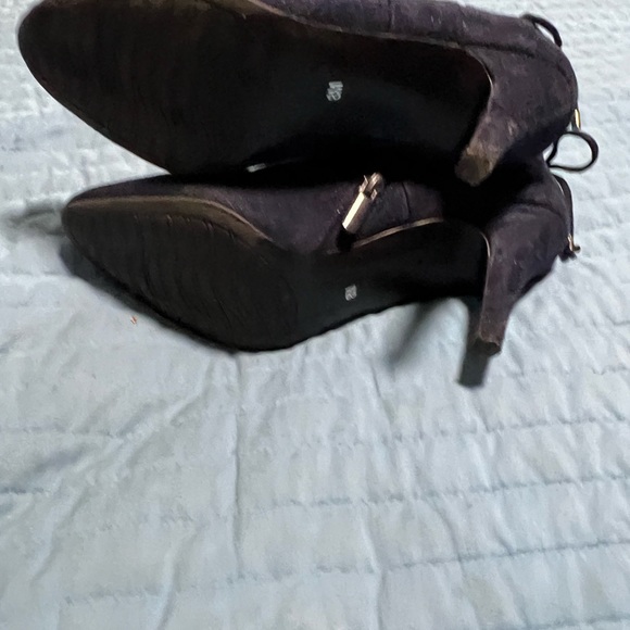 Blue Suede booties 8 - Picture 2 of 3